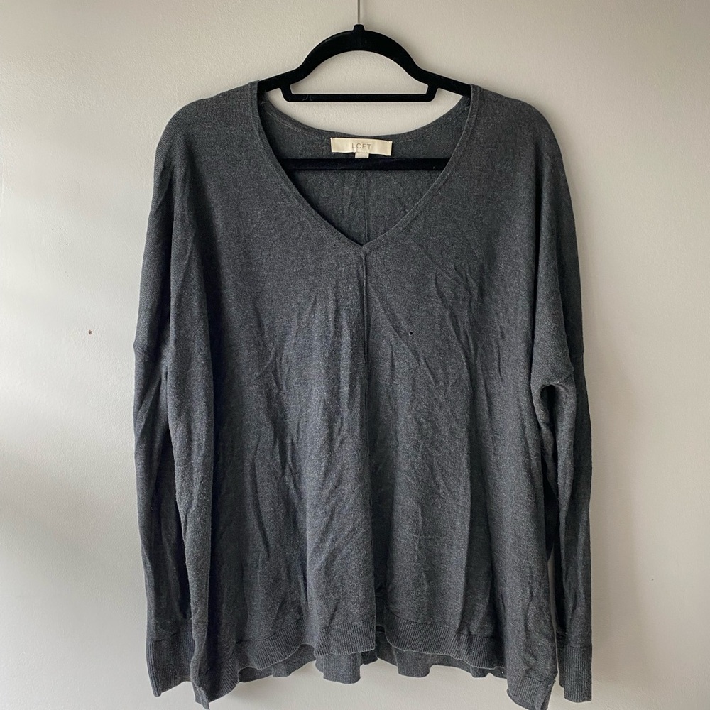 LOFT | Gray Women’s Lightweight Sweater